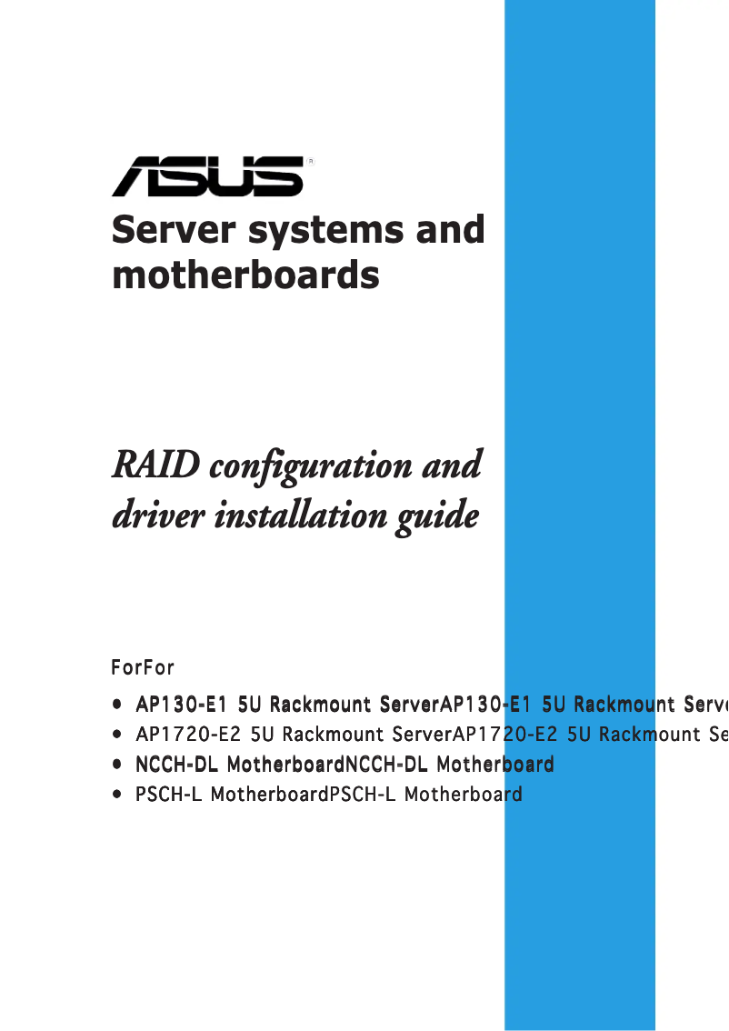 Page 1 de la notice Guide d'installation Asus AP1720-E2