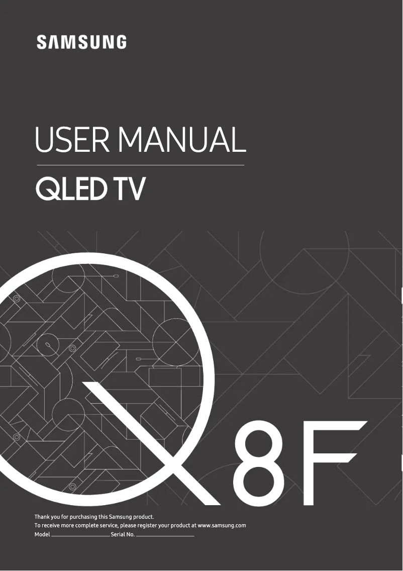 Page n°1 - Manuel utilisateur Samsung GQ55Q8FNGTXZG