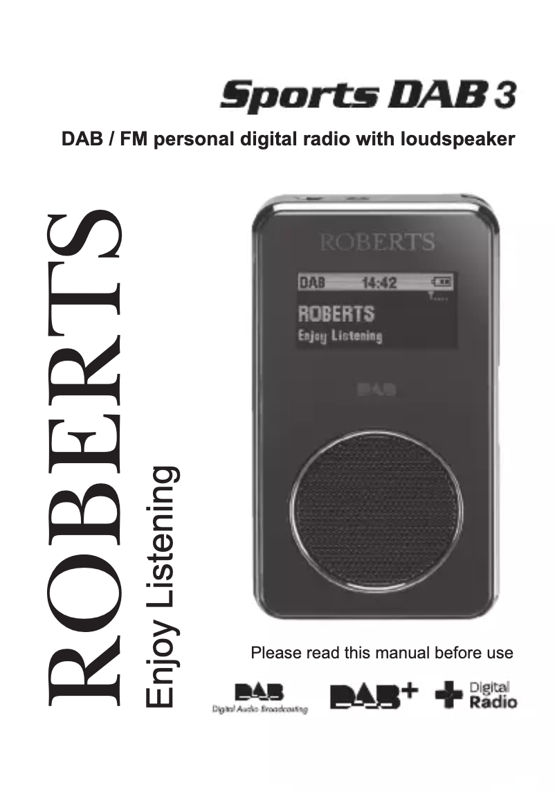Page n°1 - Manuel utilisateur Roberts SportsDAB 3