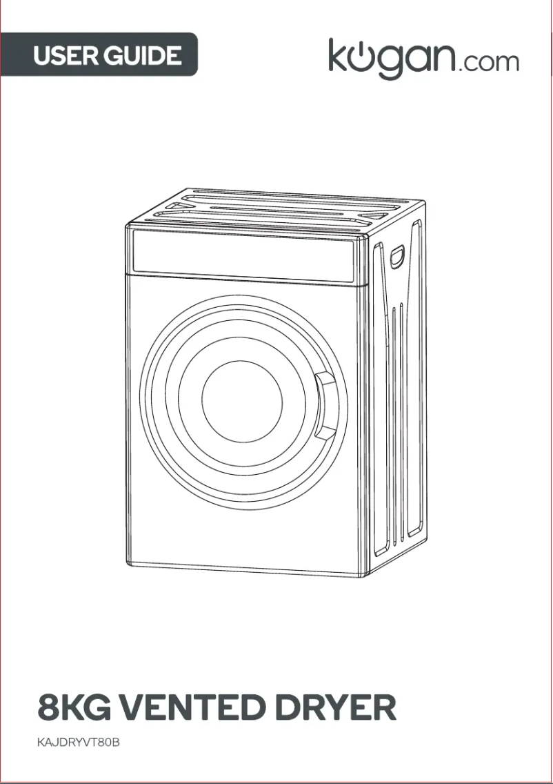 Page 1 de la notice Manuel utilisateur Kogan KAJDRYVT80B