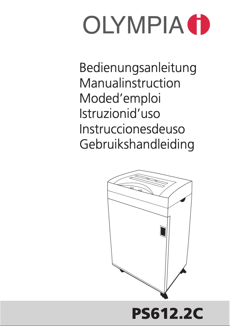 Page n°1 - Manuel utilisateur Olympia PS 625.4 CCD