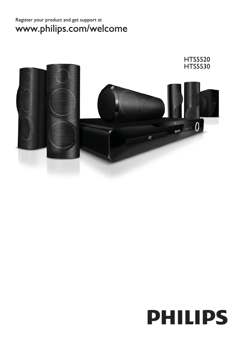 Page n°1 - Manuel utilisateur Philips HTS5520