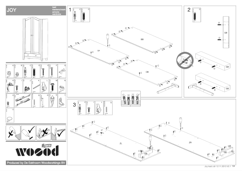 Page 1 of the manual User Manual WOOOD Joy