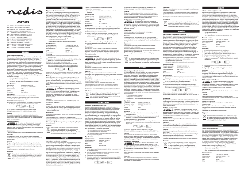 Image de la première page du manuel de l'appareil ACPA008