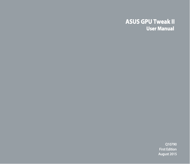 Page n°1 - Manuel utilisateur Asus TUF-RTX2060-6G-GAMING
