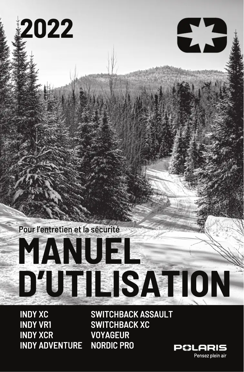 Image de la première page du manuel de l'appareil 850 Indy Adventure 137 (2022)