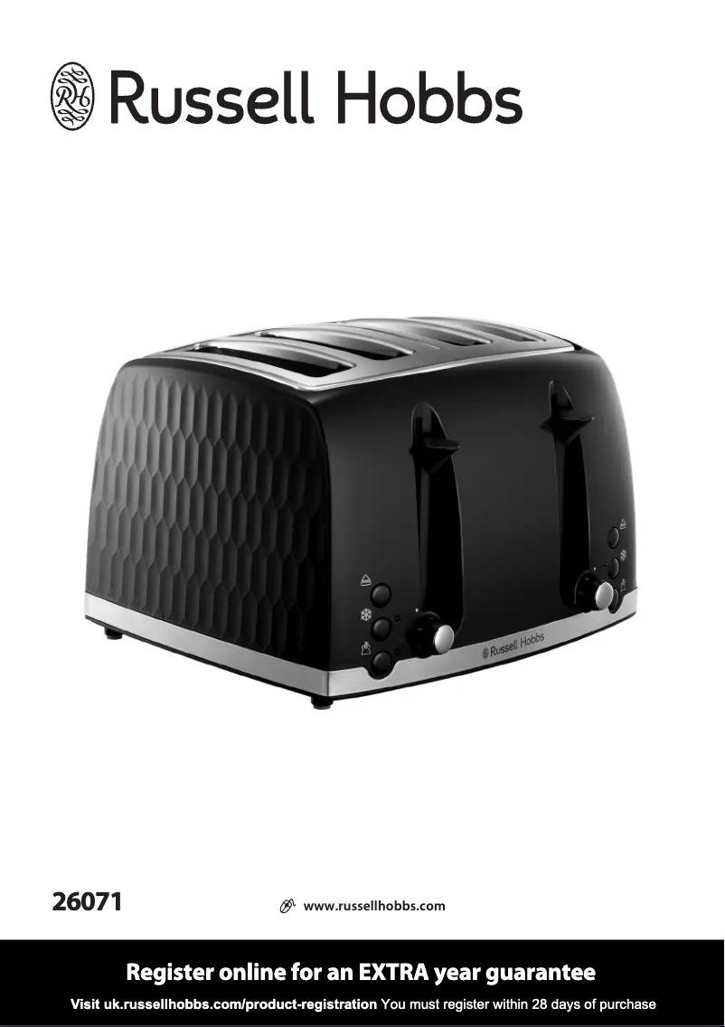 Page 1 de la notice Manuel utilisateur Russell Hobbs Honeycomb 26071