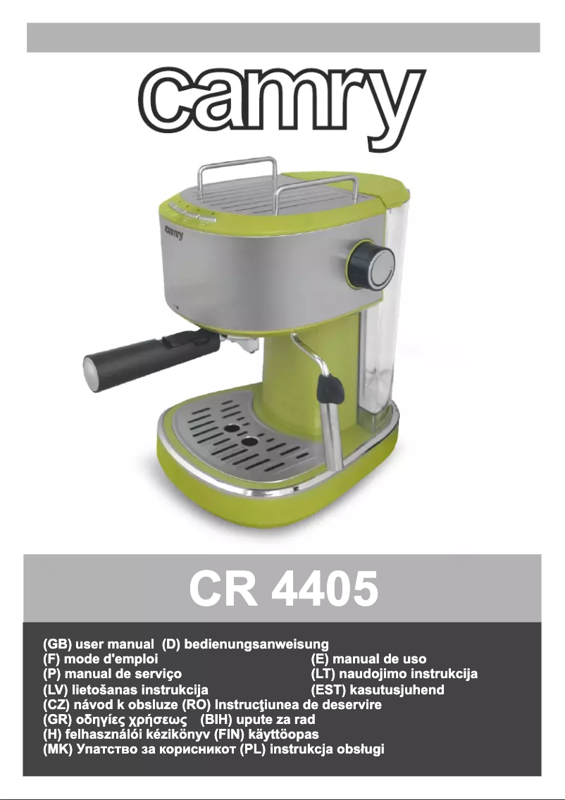 Image de la première page du manuel de l'appareil CR 4405B