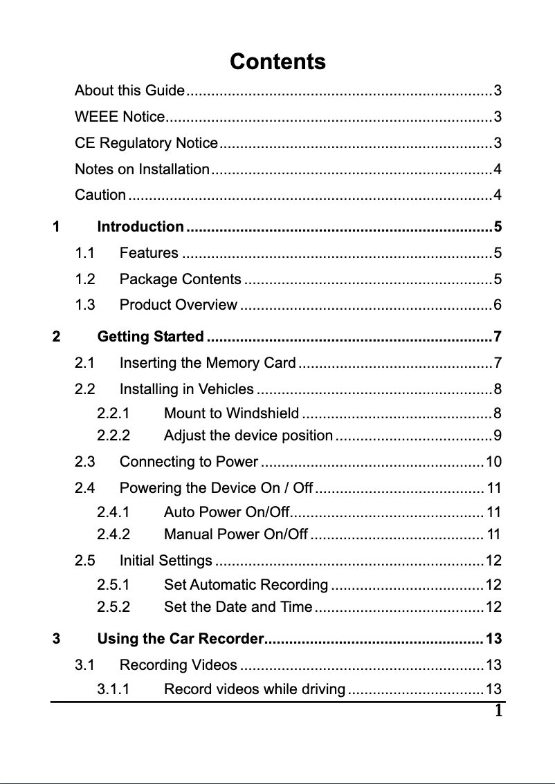 Imagen de la primera página del manual del dispositivo DVR-3HD