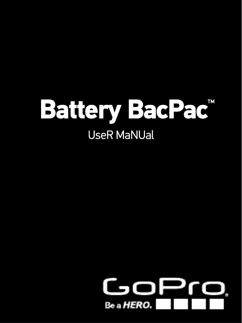 Página 1 del manual Manual de usuario GoPro Battery BacPac HD HERO3