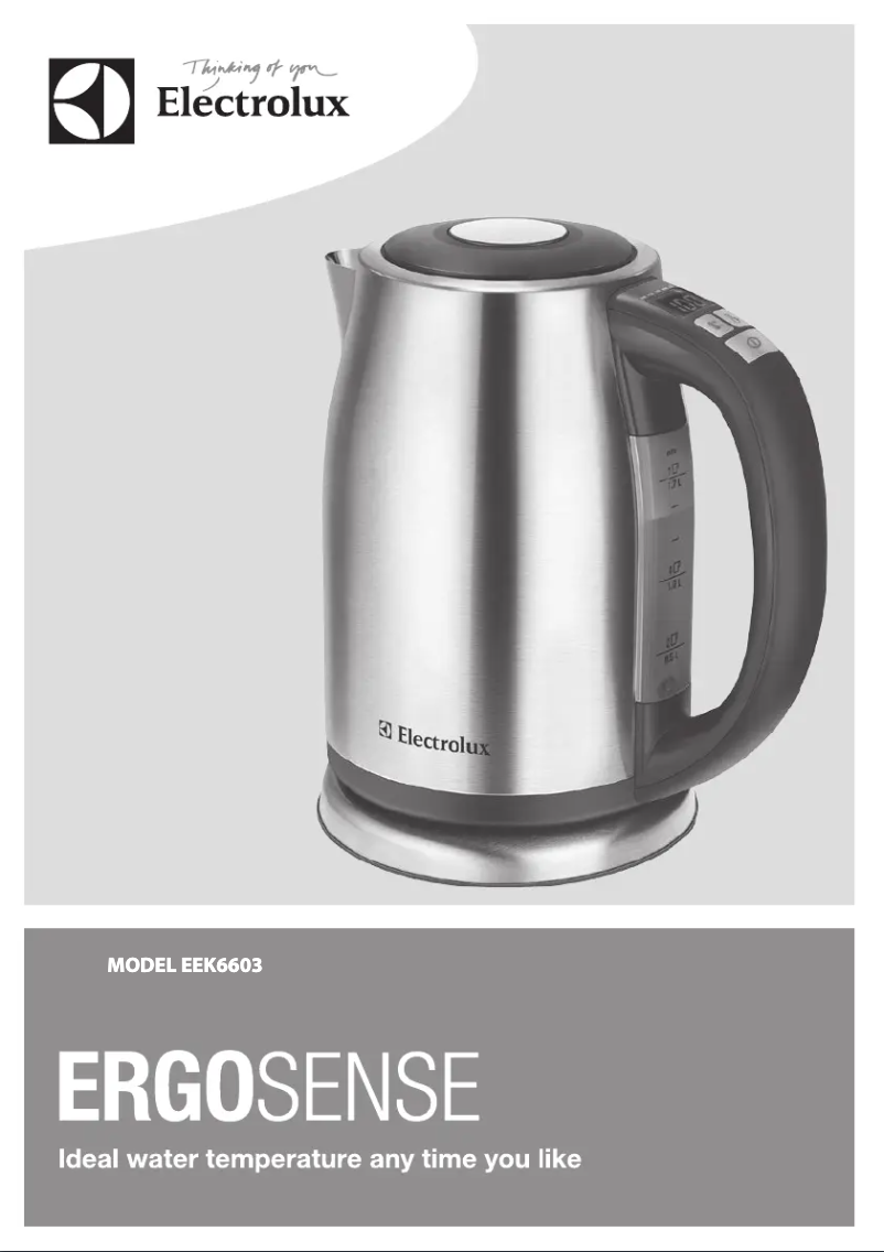 Page 1 de la notice Manuel utilisateur Electrolux EEK6603