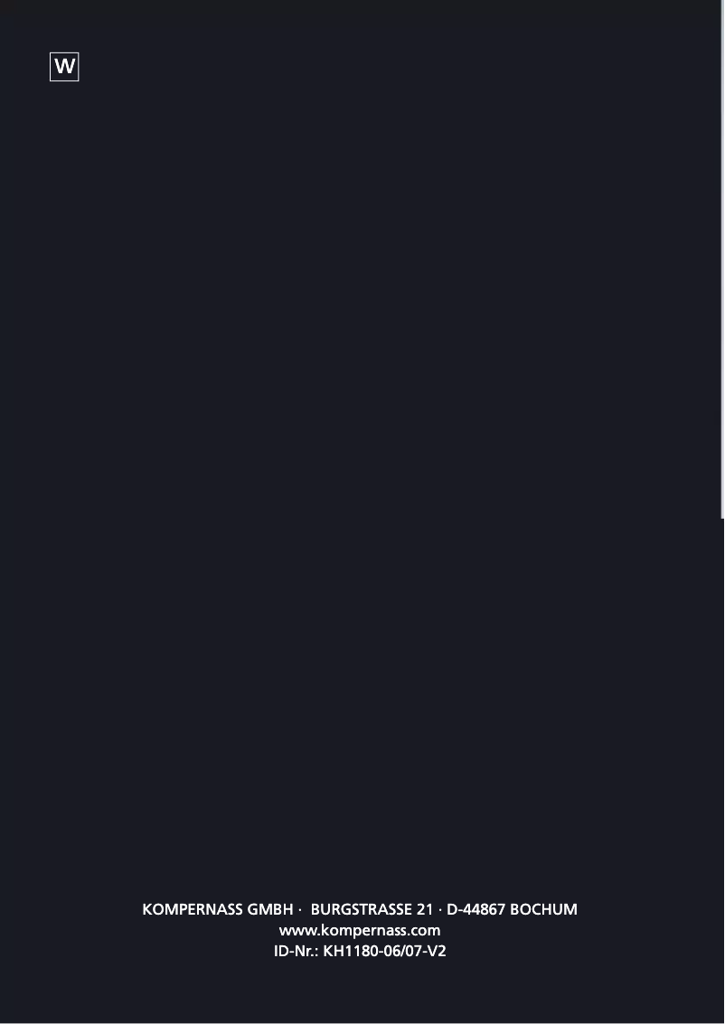 Image de la première page du manuel de l'appareil KH 1180