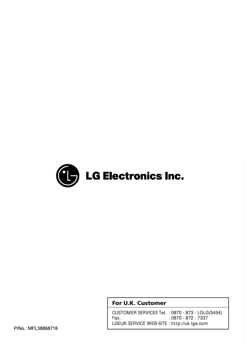 Image de la première page du manuel de l'appareil WD-14445TDS