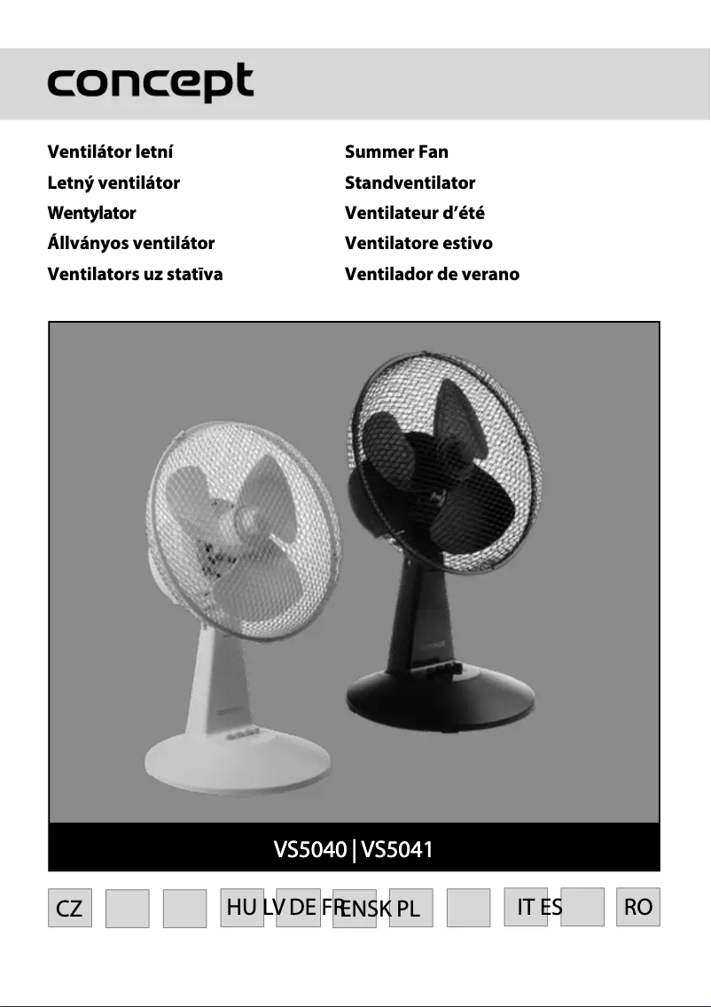 Page n°1 - Manuel utilisateur Concept VS5041