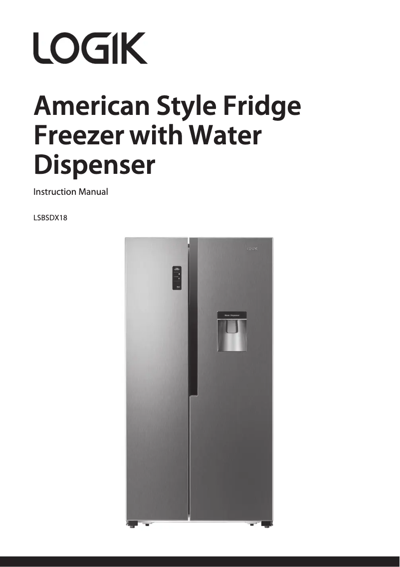 Page 1 de la notice Manuel utilisateur Logik LSBSDX18