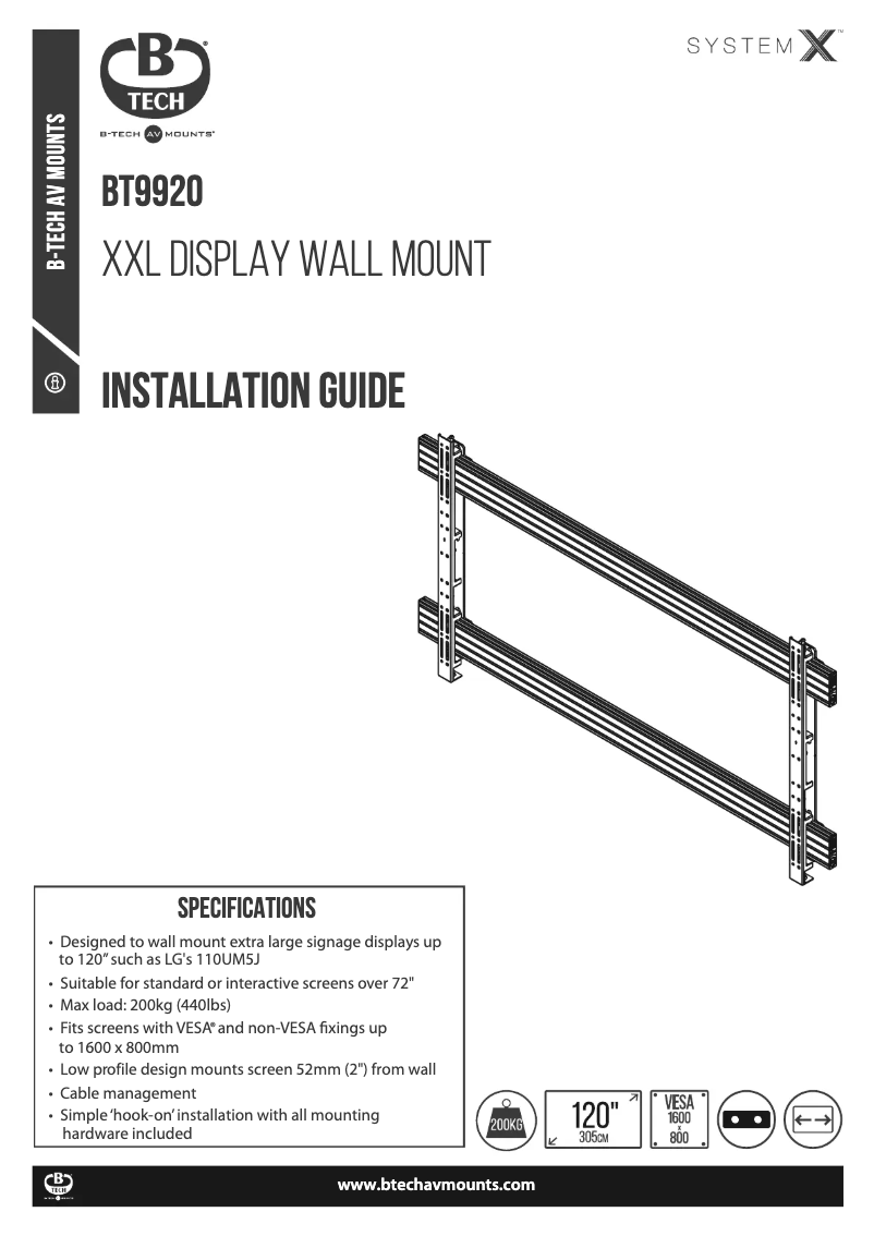 Page n°1 - Manuel utilisateur B-Tech BT9920