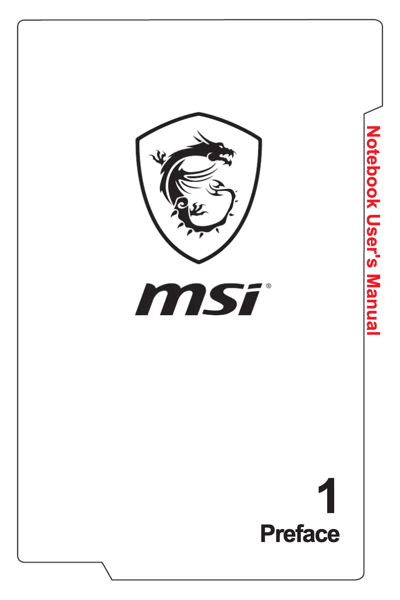 Page 1 de la notice Manuel utilisateur MSI GP62MVR Leopard Pro 4K-463