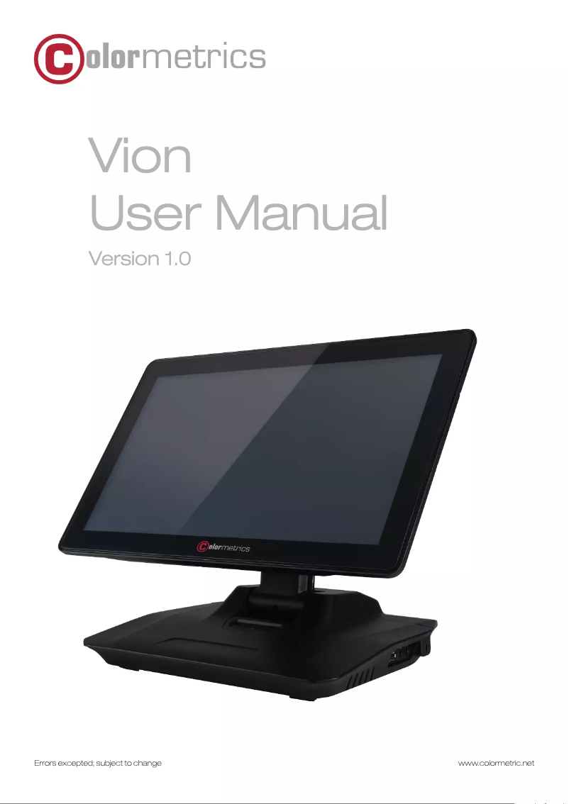 Image de la première page du manuel de l'appareil Vion