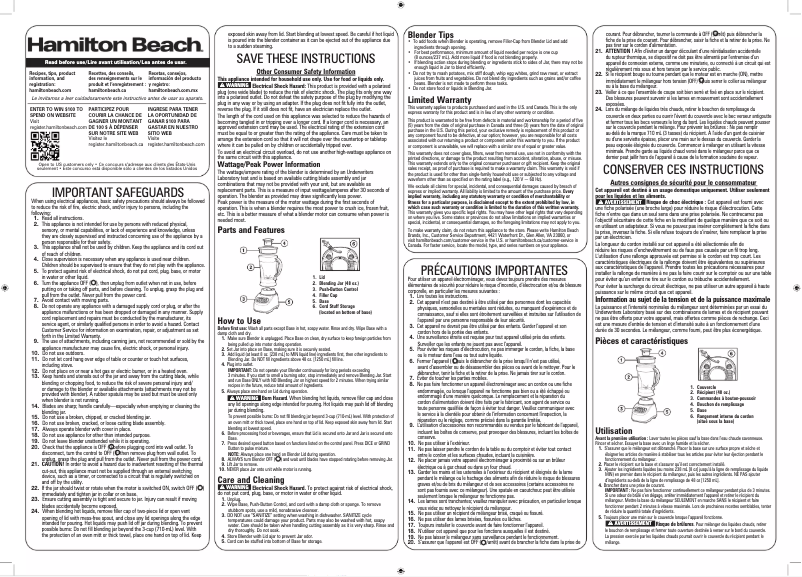 Image de la première page du manuel de l'appareil 50182F