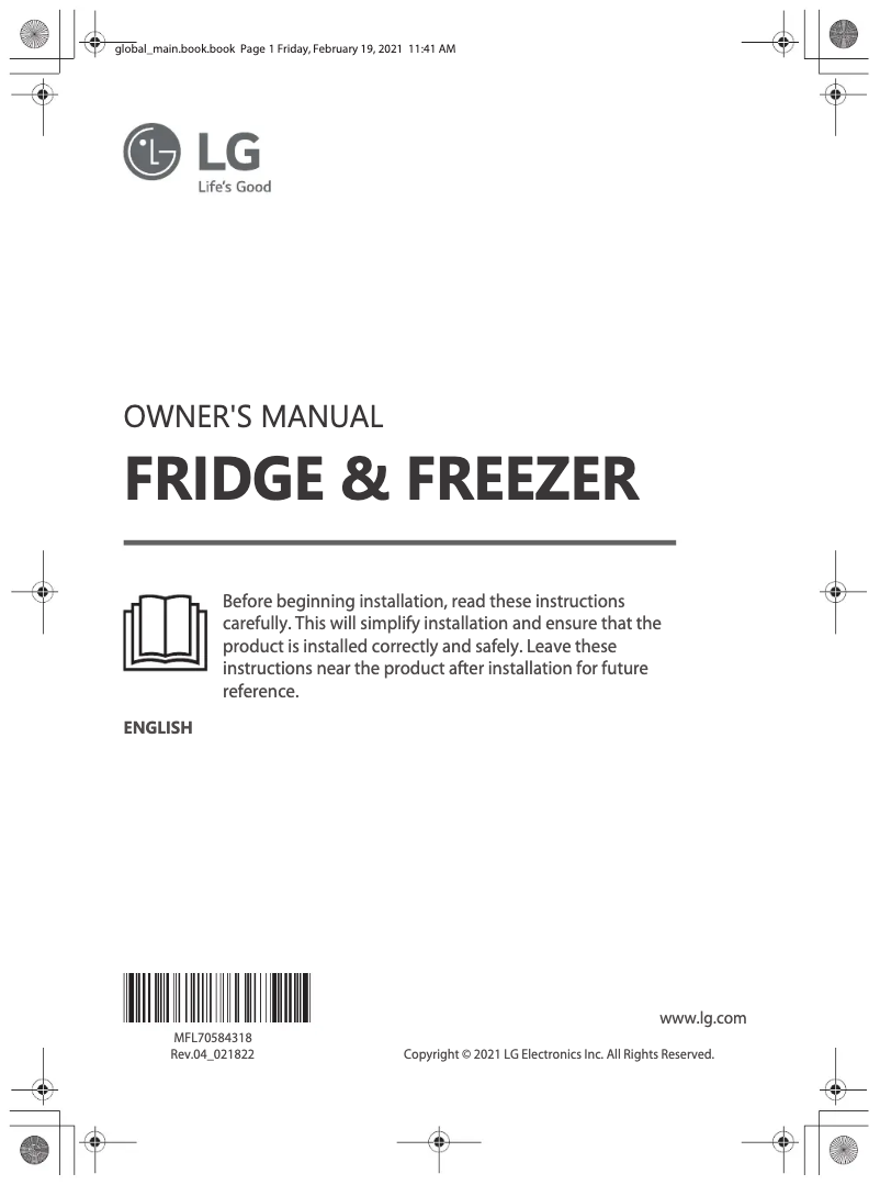 Página 1 del manual Manual de usuario LG ELB81SWVCP
