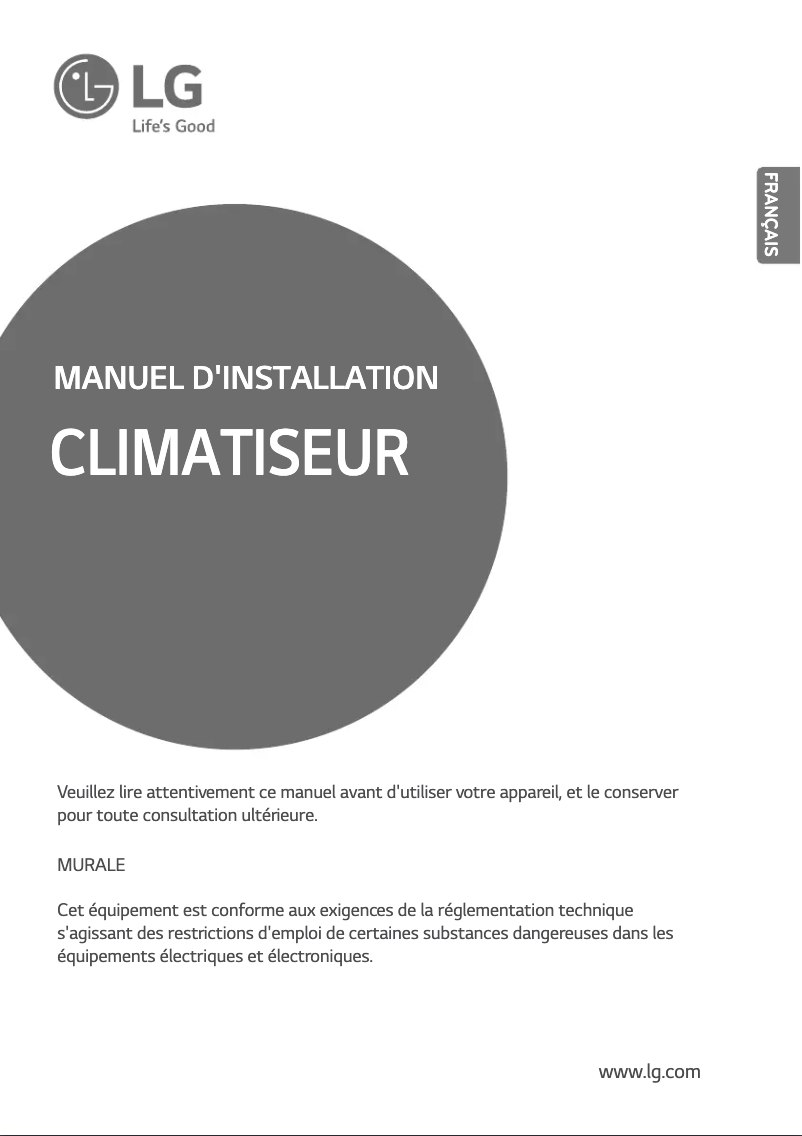 Page 1 de la notice Manuel utilisateur LG SS-NH126T4A1