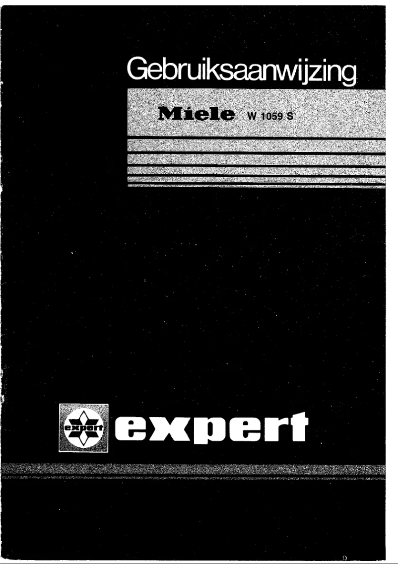 Page n°1 - Manuel utilisateur Miele W 1059 S