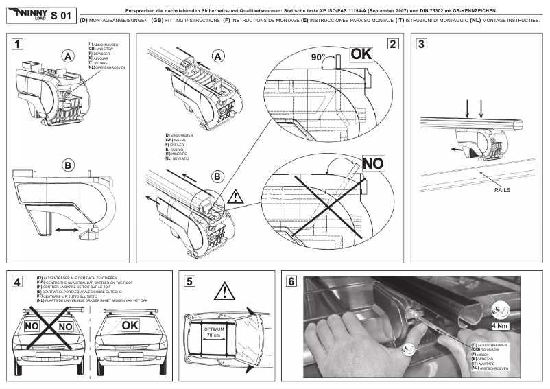 Page 1 de la notice Manuel utilisateur Twinny Load S 01