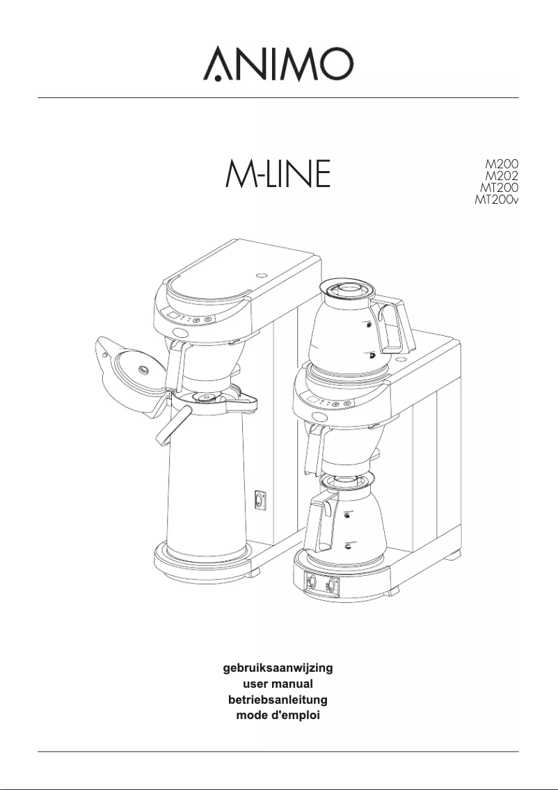 Page 1 de la notice Manuel utilisateur Animo M202