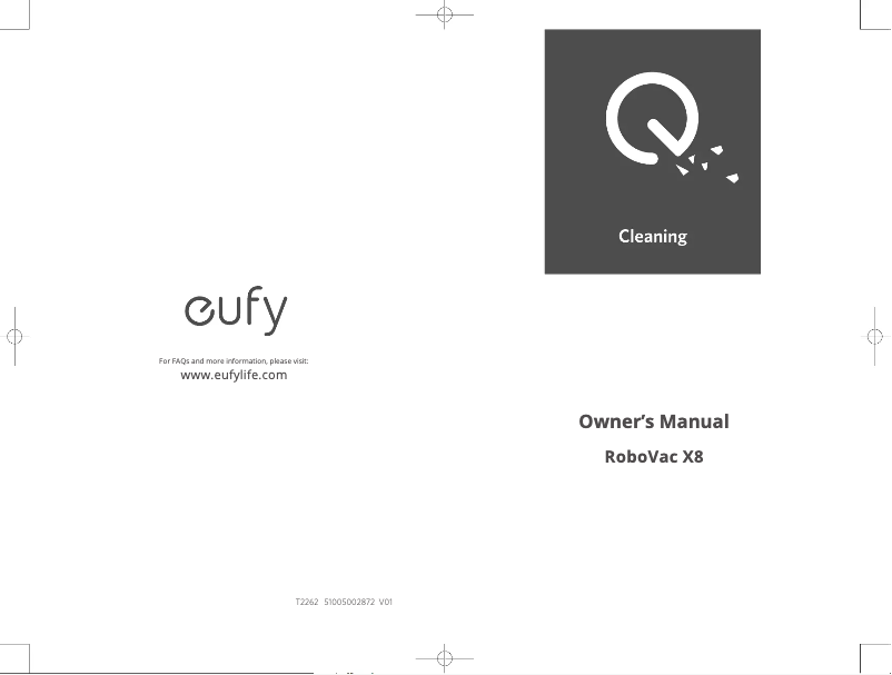 Image de la première page du manuel de l'appareil RoboVac X8