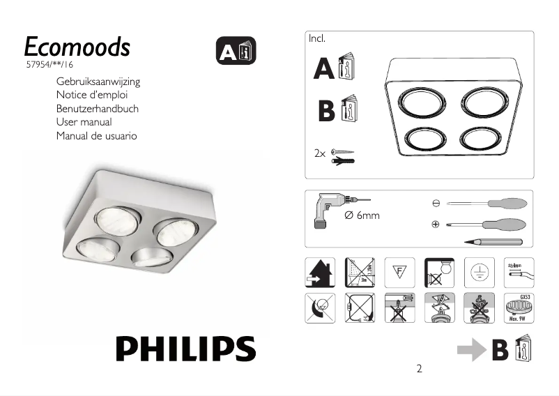 Page n°1 - Manuel utilisateur Philips Ecomoods 579544816