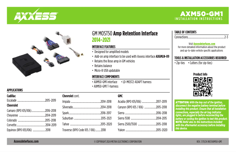 Página 1 del manual Manual de usuario AXESS AXM50-GM1