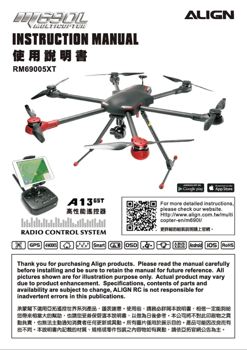 Page n°1 - Manuel utilisateur Align RM69003X