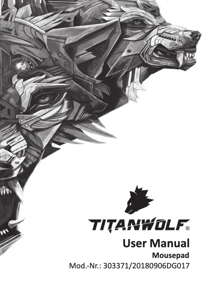 Page 1 de la notice Manuel utilisateur Titanwolf 303371