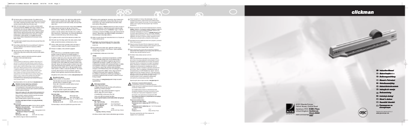Image de la première page du manuel de l'appareil ClickMan