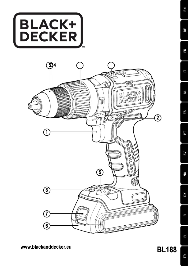 Page n°1 - Manuel utilisateur Black & Decker BL188