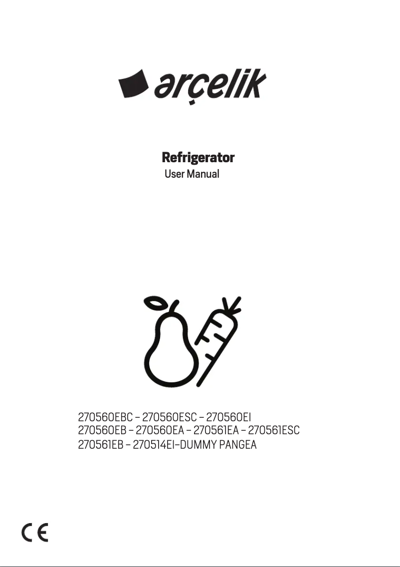 Página 1 del manual Manual de usuario Arçelik 270514 EI