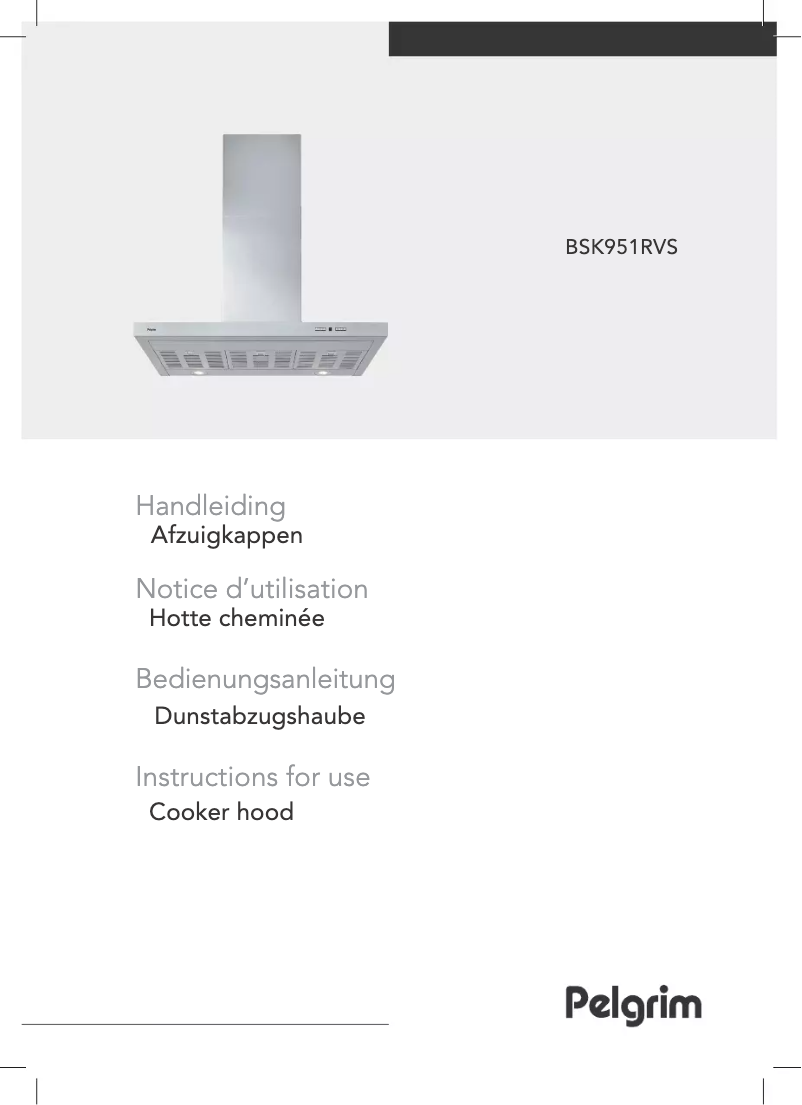 Image de la première page du manuel de l'appareil BSK951RVS