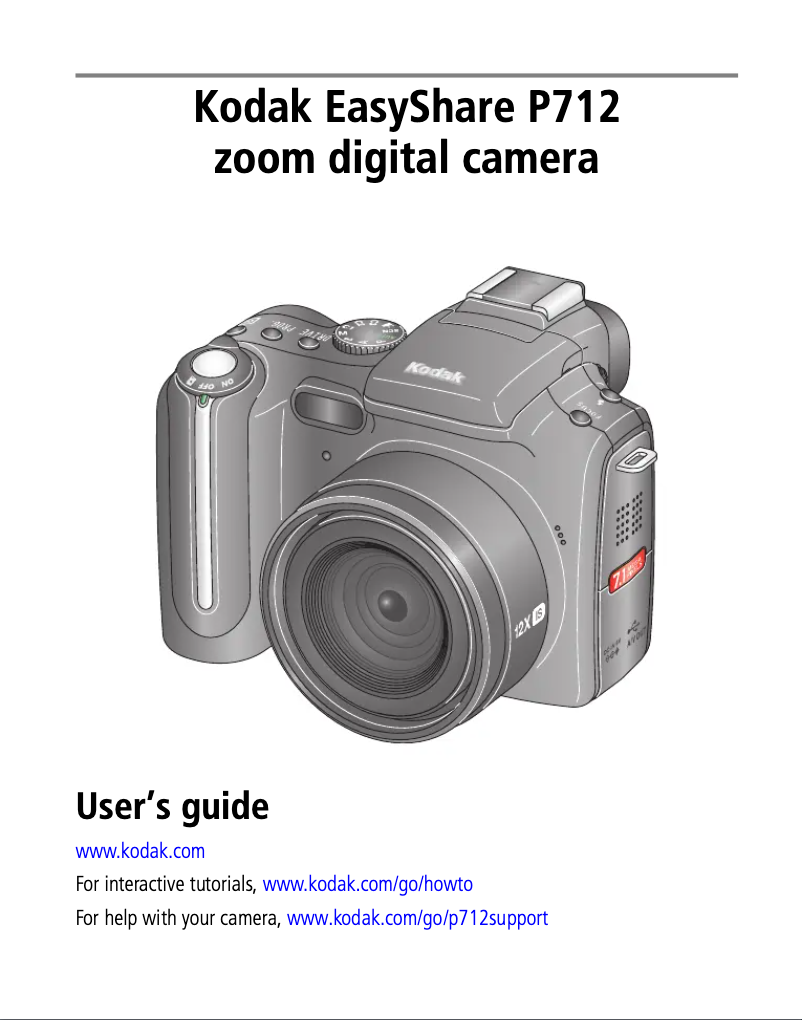 Página 1 del manual Manual de usuario Kodak EasyShare P712