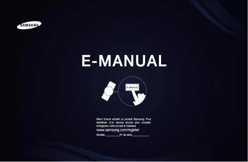 Page n°1 - Manuel utilisateur Samsung UA46D6000SN