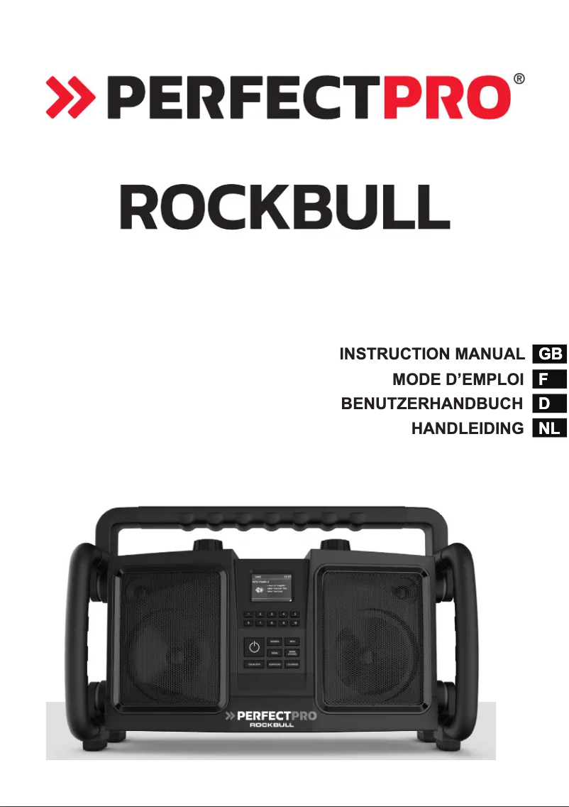 Page n°1 - Manuel utilisateur PerfectPro Rockbull