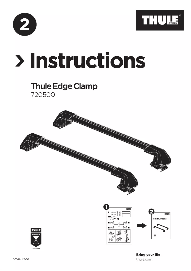 Page n°1 - Manuel utilisateur Thule Edge Clamp 720500