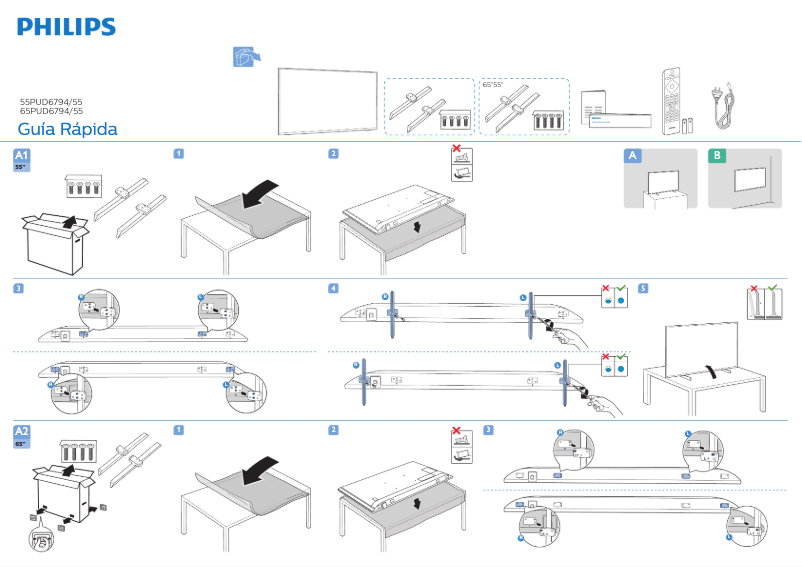 Image de la première page du manuel de l'appareil 65PUD6794