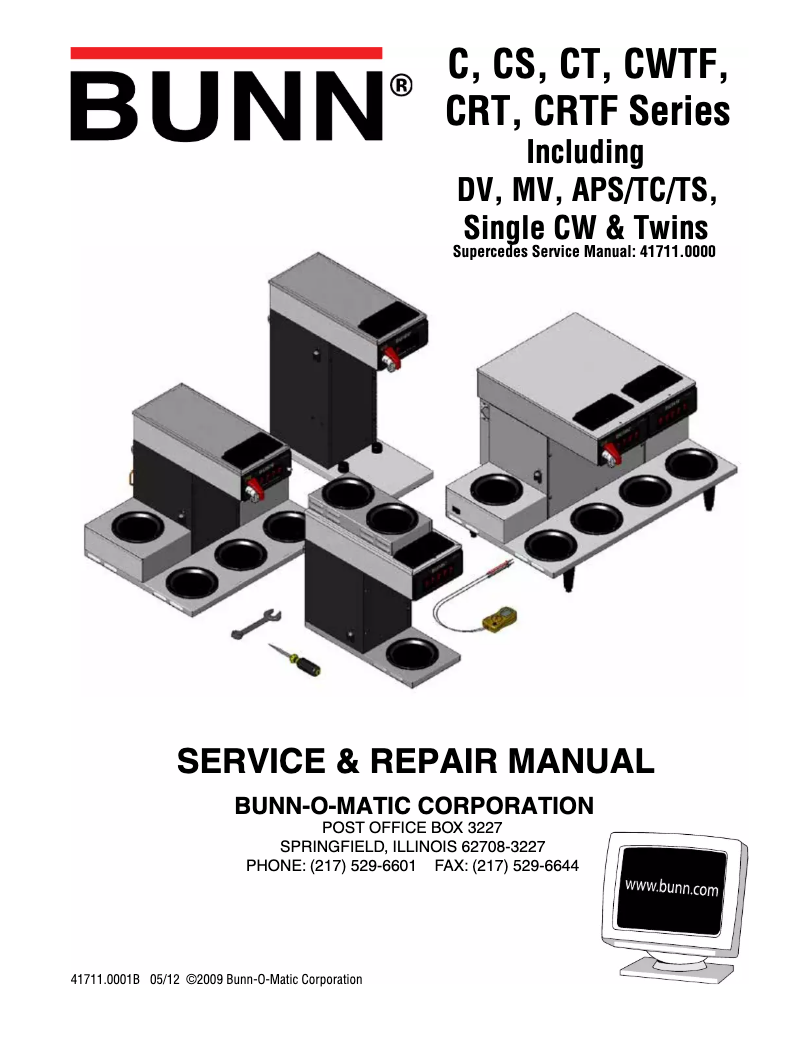 Page n°1 - Manuel utilisateur Bunn CWTF15-APS