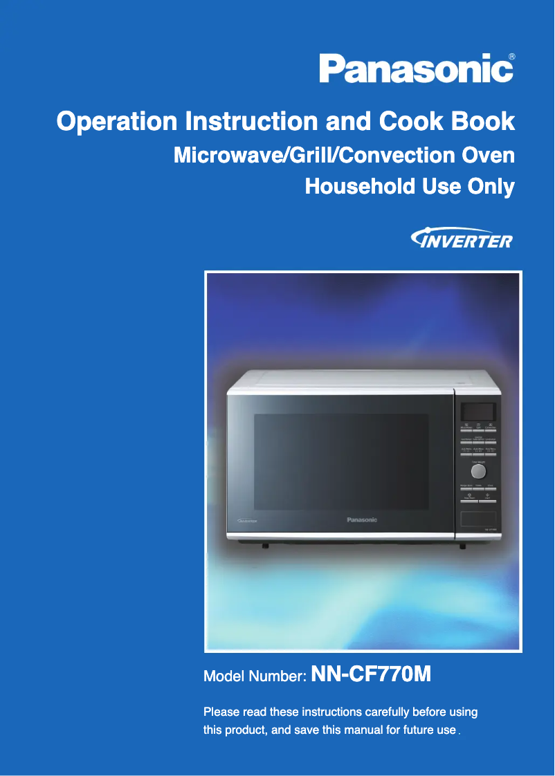 Page n°1 - Manuel utilisateur Panasonic NNCF770M