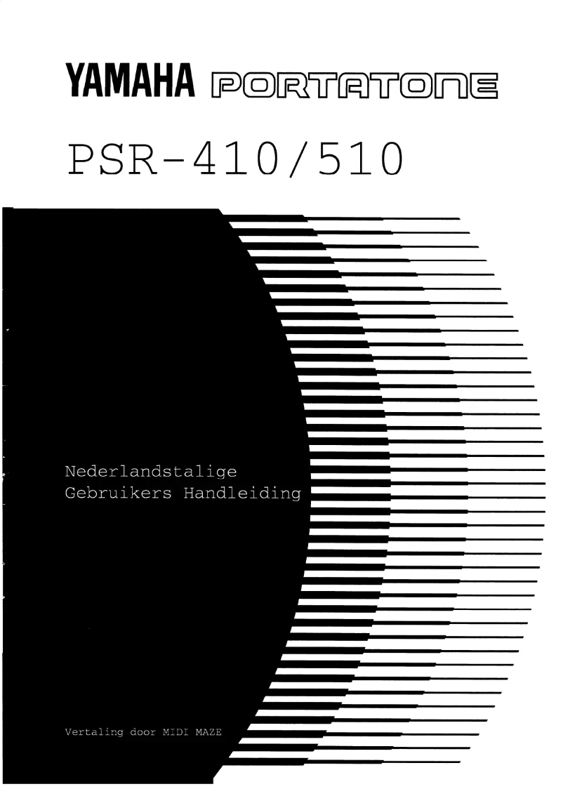 Image de la première page du manuel de l'appareil Portatone PSR-510