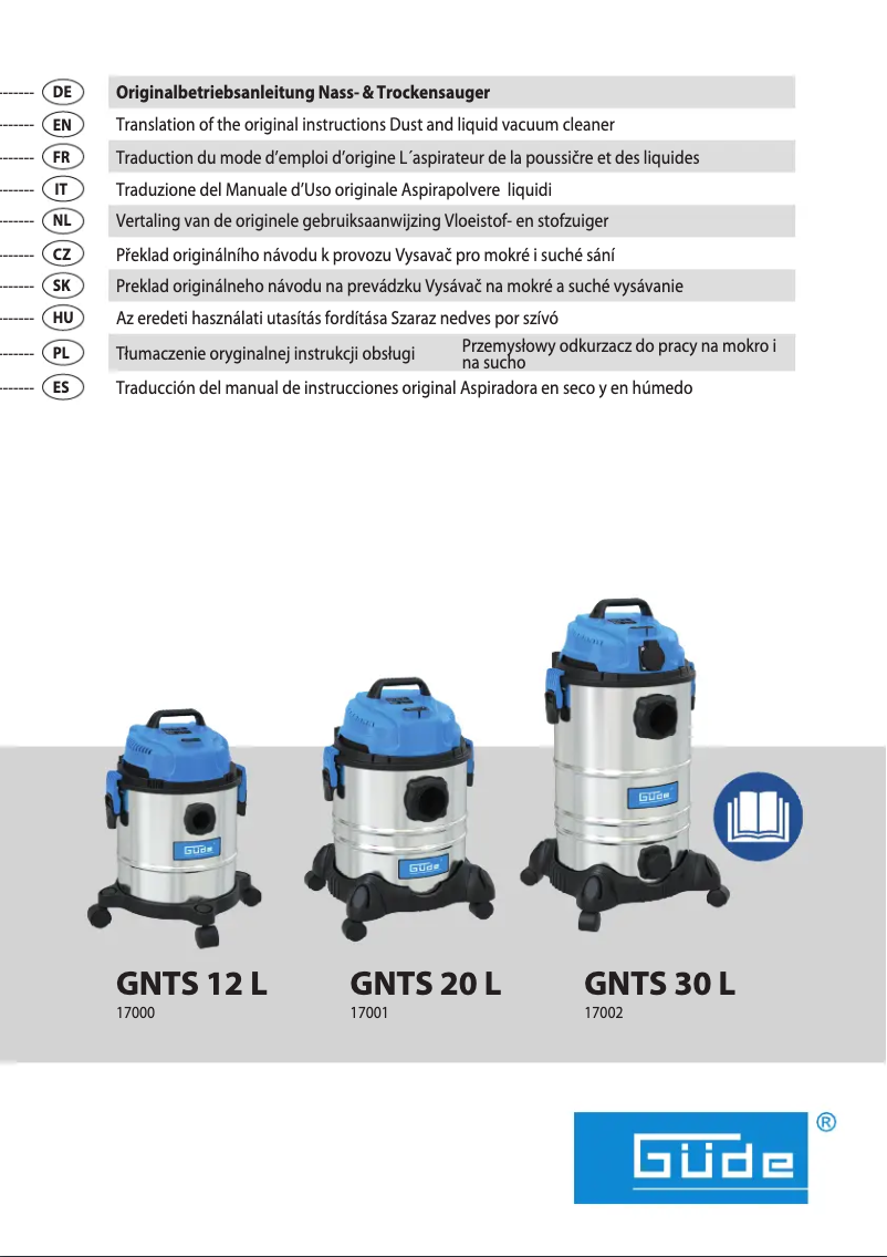 Image de la première page du manuel de l'appareil GNTS 20L