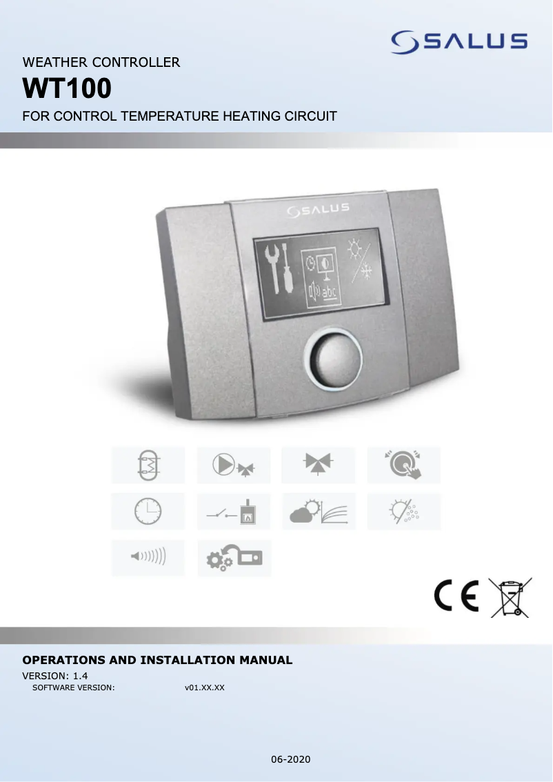Imagen de la primera página del manual del dispositivo WT100