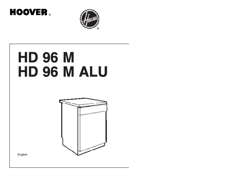 Page n°1 - Manuel utilisateur Hoover HD 96 M