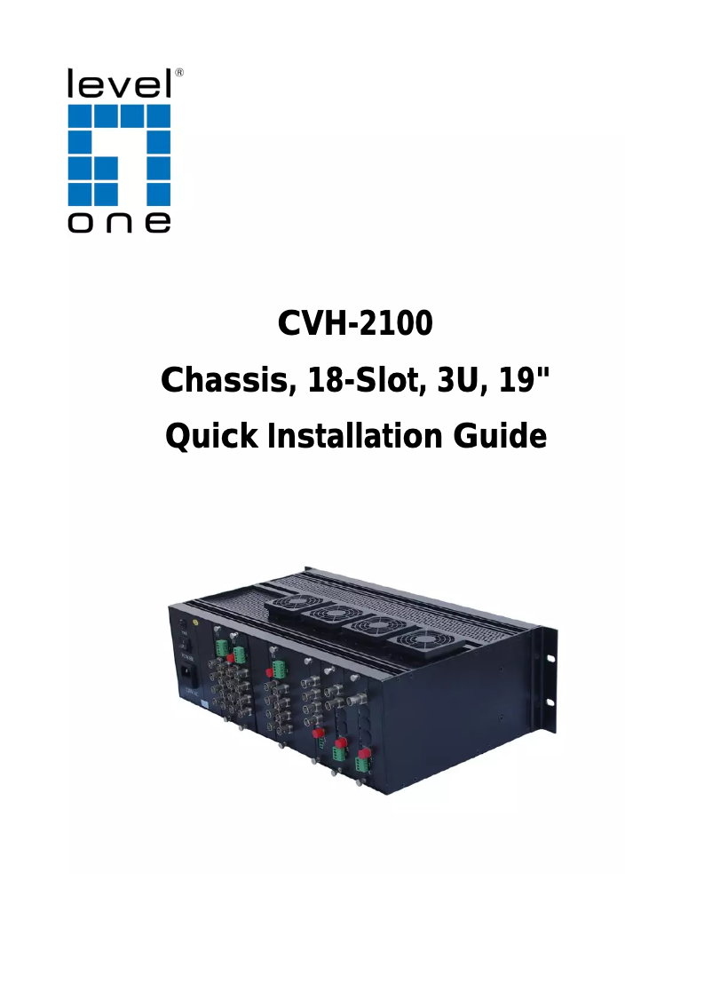 Página 1 del manual Manual de usuario LevelOne CVH-2100
