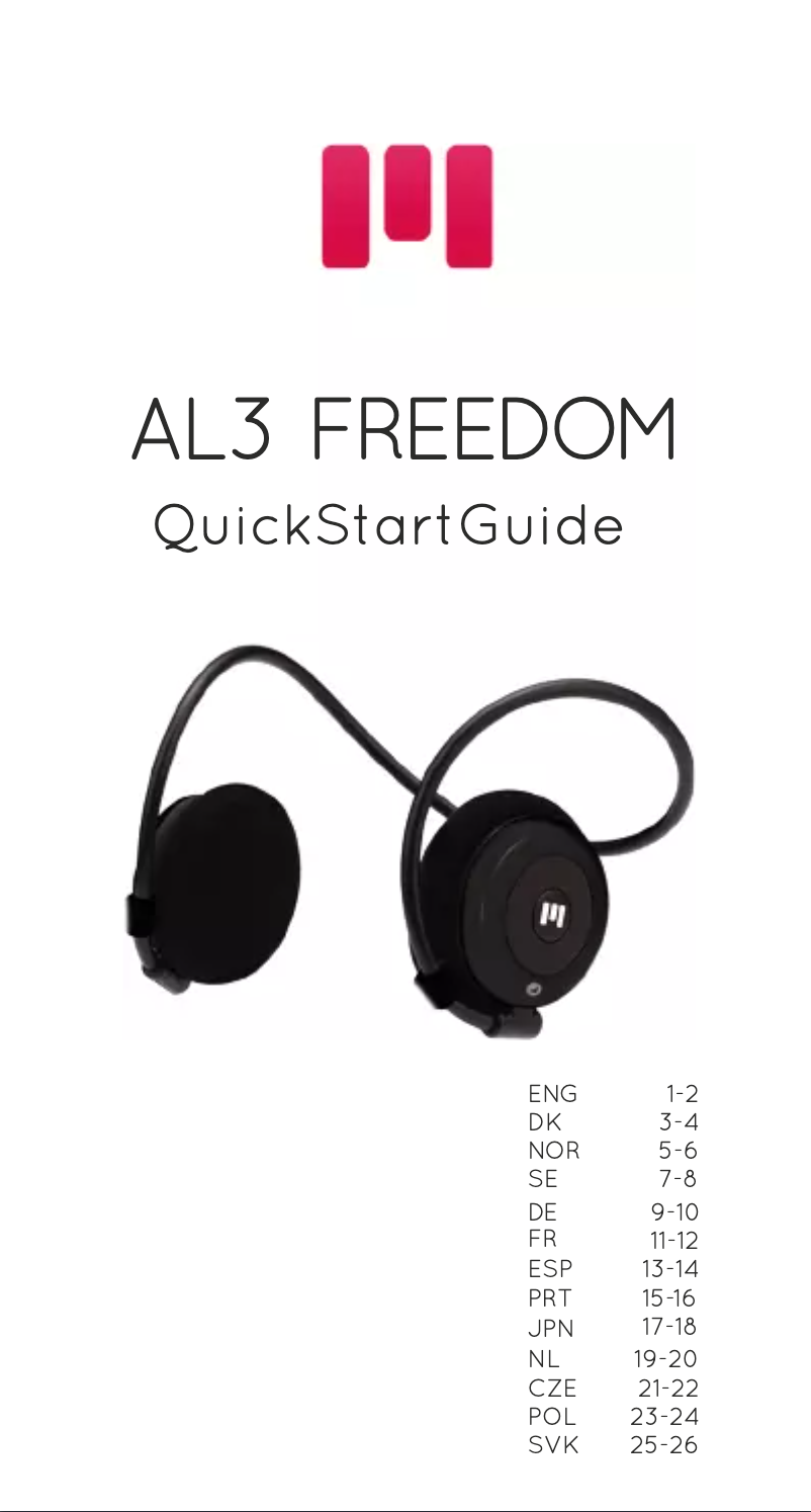 Page n°1 - Manuel utilisateur Miiego AL3+ Freedom